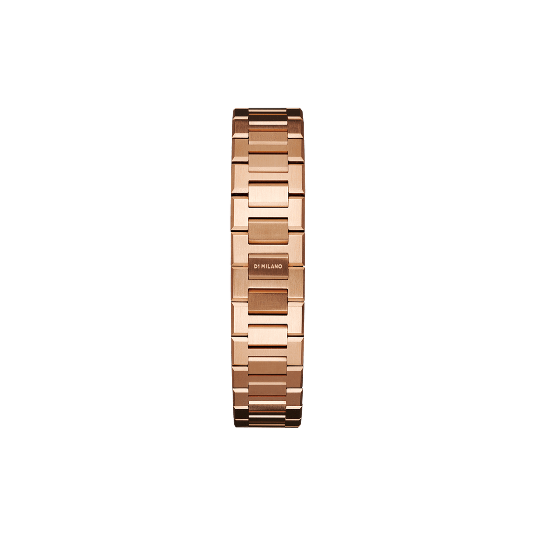 D1 Milano Roségold Ultradünne Uhr 38 mm D1-SP-UT38BR02