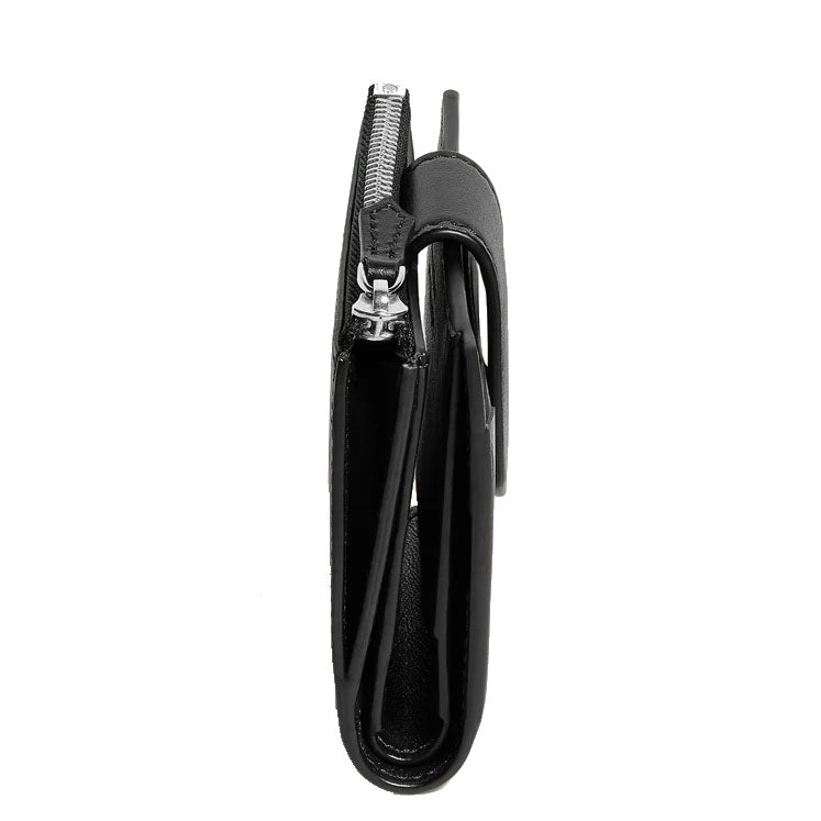 Montblanc mini portefeuille souple 6 compartiments noir 198749