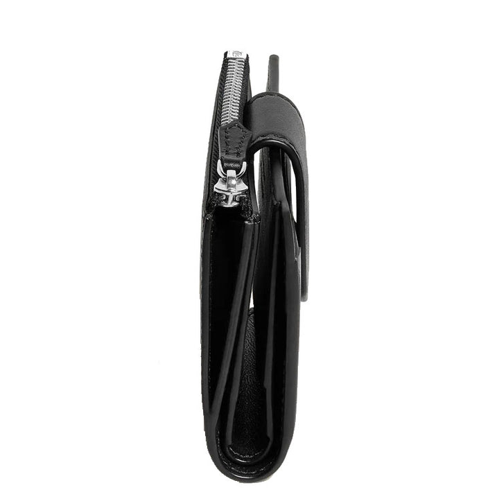 Montblanc mini portefeuille souple 6 compartiments noir 198749