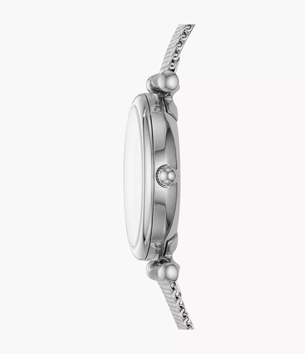Fossil horloge Carlie Mini Mini 28mm parelmoer quartz staal ES4432