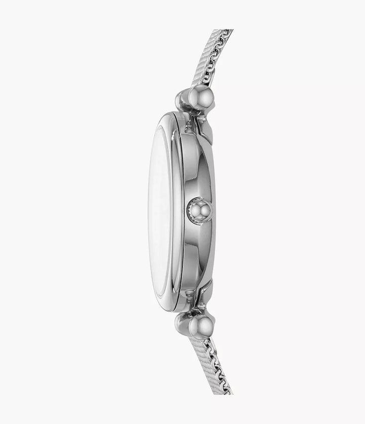 Fossil horloge Carlie Mini Mini 28mm parelmoer quartz staal ES4432