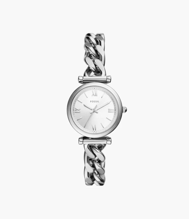Montre Fossil Carlie Mini 28mm acier quartz argenté ES5331