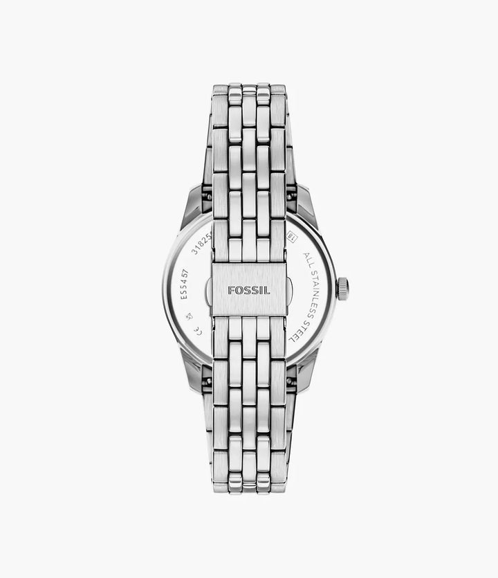 Fossile Uhr Scarlette 34 mm blauer Quarzstahl ES5457