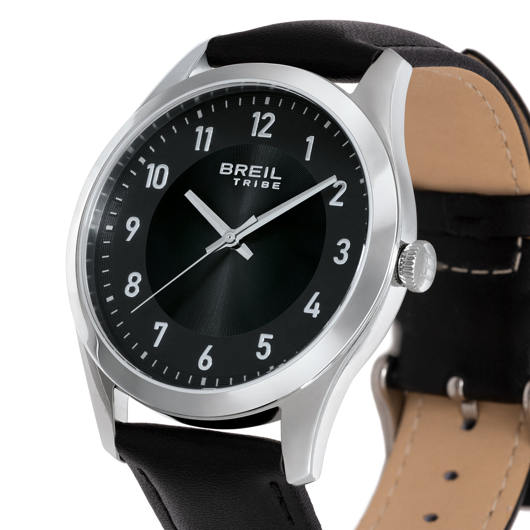 Montre Breil Refine 39mm acier quartz noir EW0791