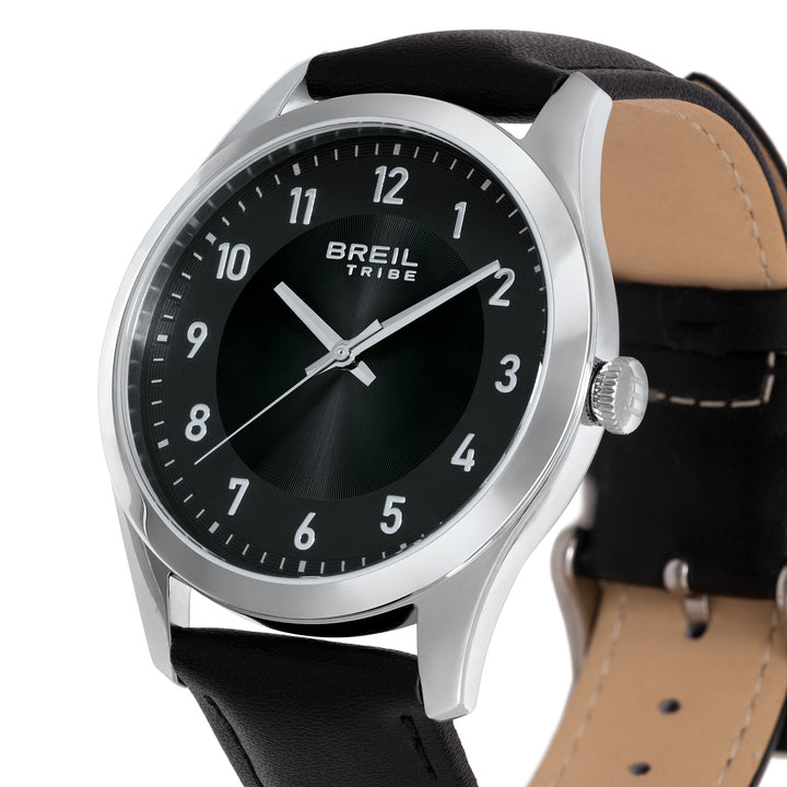 Montre Breil Refine 39mm acier quartz noir EW0791
