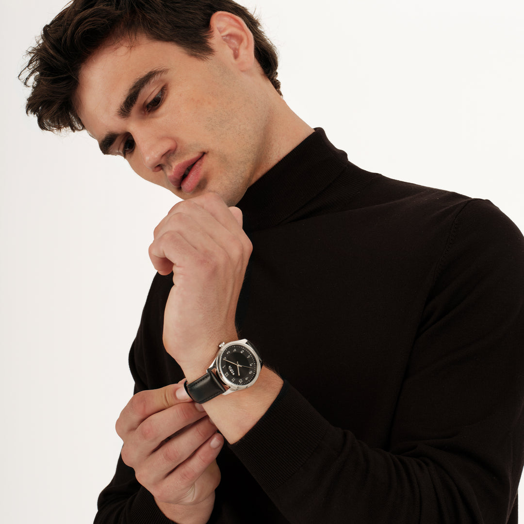Montre Breil Refine 39mm acier quartz noir EW0791
