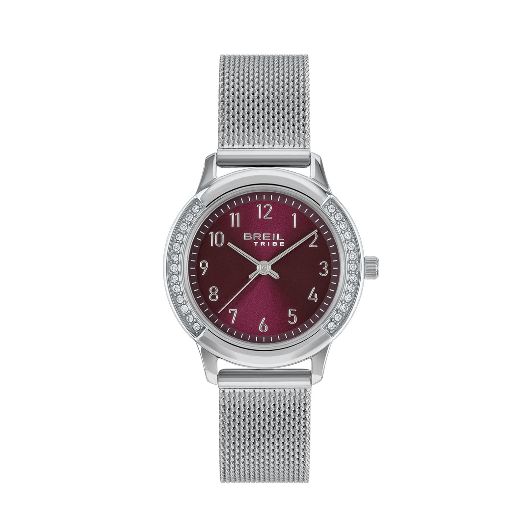 Montre Breil Eye To Eye 30mm acier quartz bordeaux EW0804