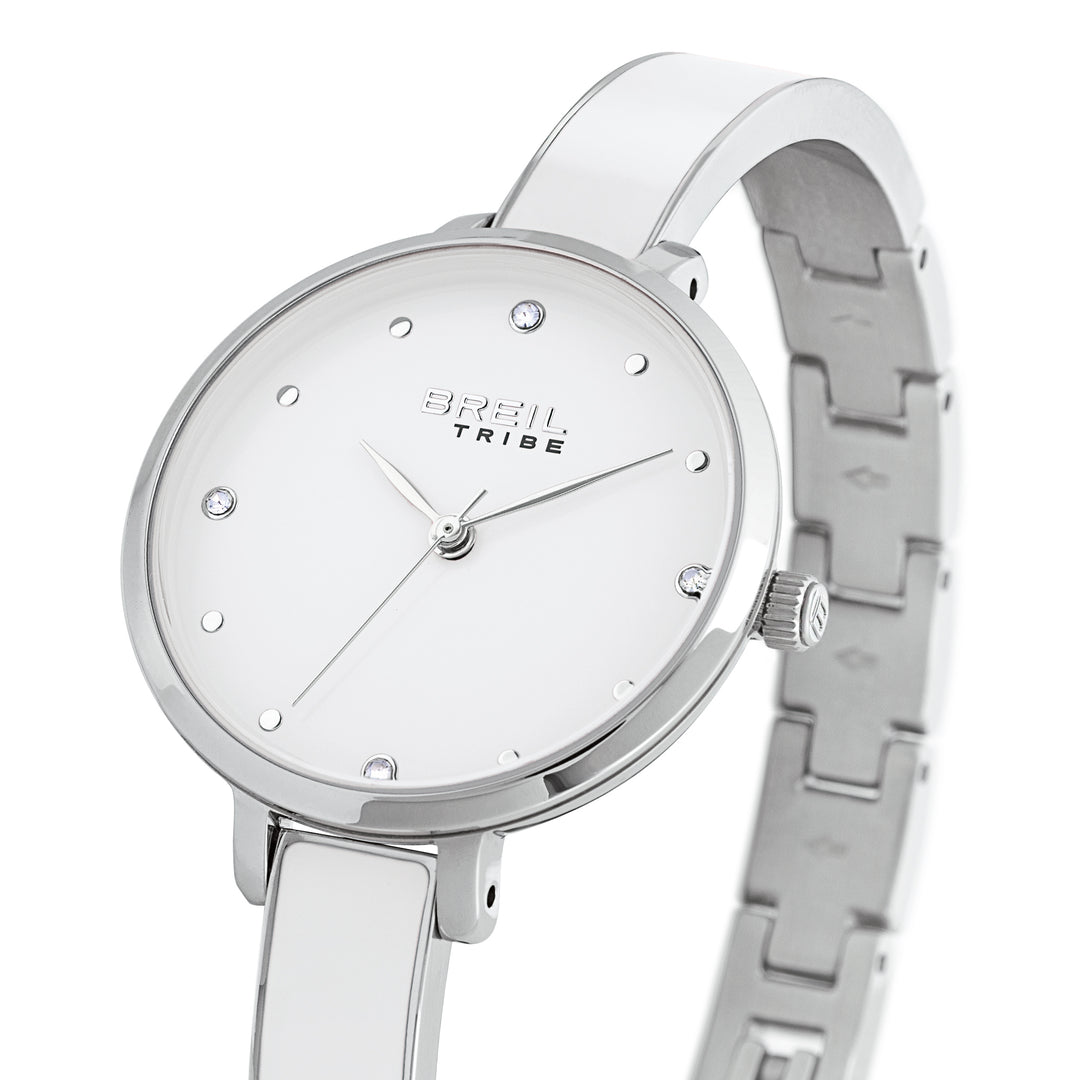 Montre Breil Sorbet Time 30 mm acier quartz blanc EW0826