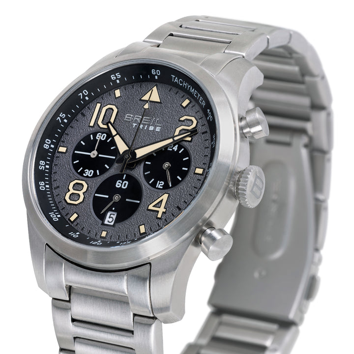 Breil Recon Chrono Uhr 42 mm grauer Quarzstahl EW0839