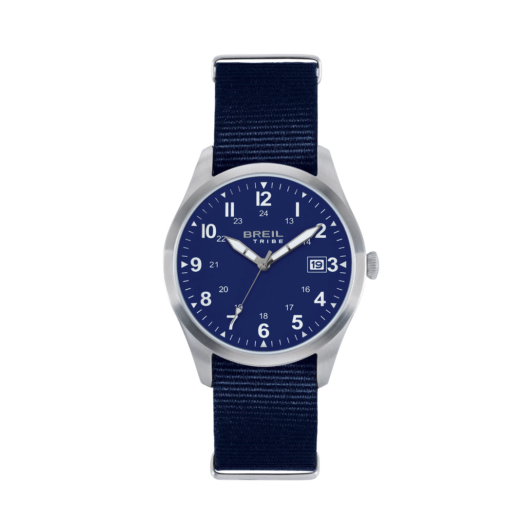 Breil Uhr Recon 39 mm blauer Quarzstahl EW0842
