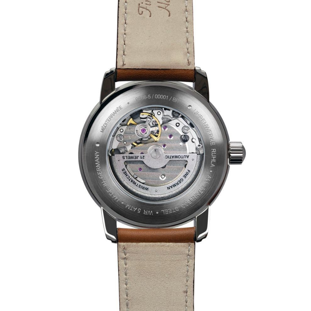 Zeppelin horloge LZ121 Mediterranèe Automatic Open 40mm beige automatisch staal 9666-5