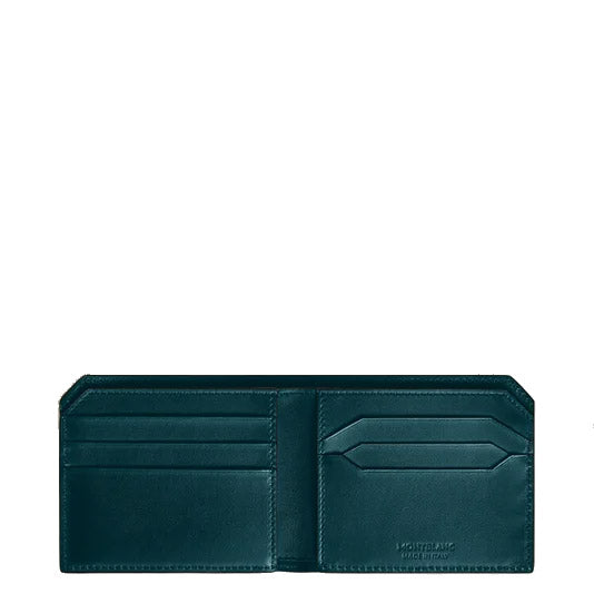 Montblanc wallet 6 compartments Soft blue legion 198743