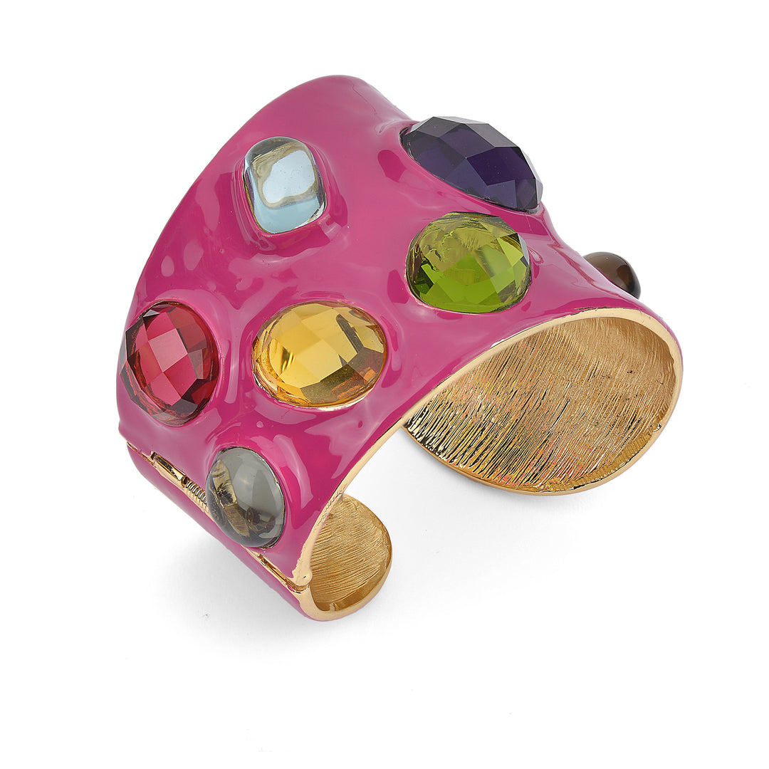 Federica Rossi Ibiza bracelet menottes bordeaux FR.BR.29