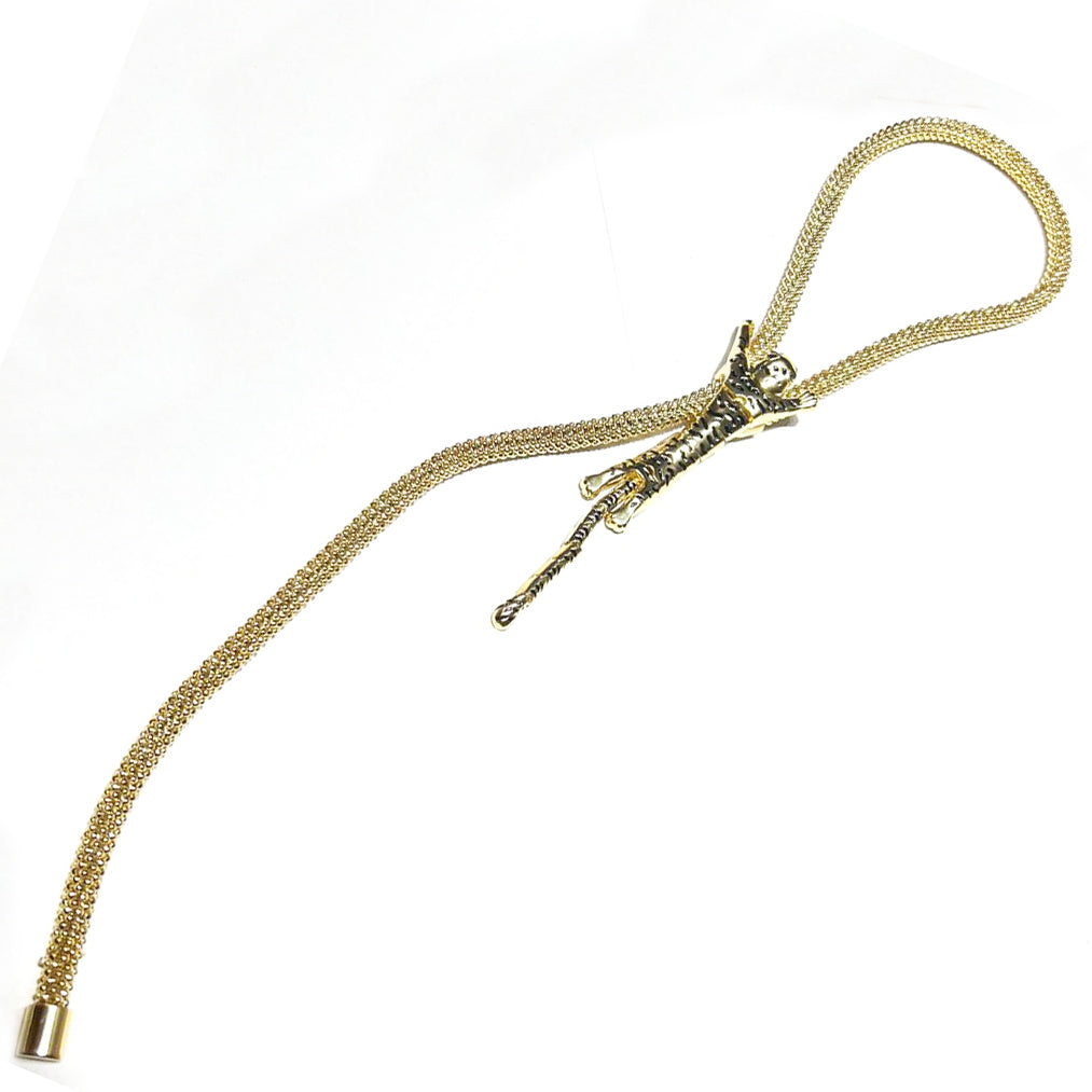 Federica Rossi Latch Leopard necklace bronze PVD finish 18kt yellow gold FR.CO.30