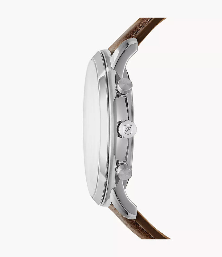 Fossil watch Neutra Chrono 44mm ivory quartz steel FS5380