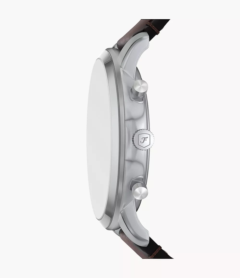 Montre Fossil Neutra Chrono 44mm acier quartz gris FS6129
