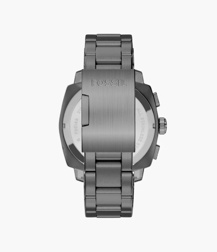 Fossil Machine Chrono-Uhr, 44 mm, grauer Quarzstahl, PVD-Rotguss-Finish FS6160