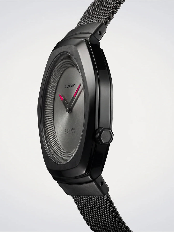 Montre D1 Milano Édition Limitée Giugiaro Design 40mm acier quartz gris D1-IDBJ01
