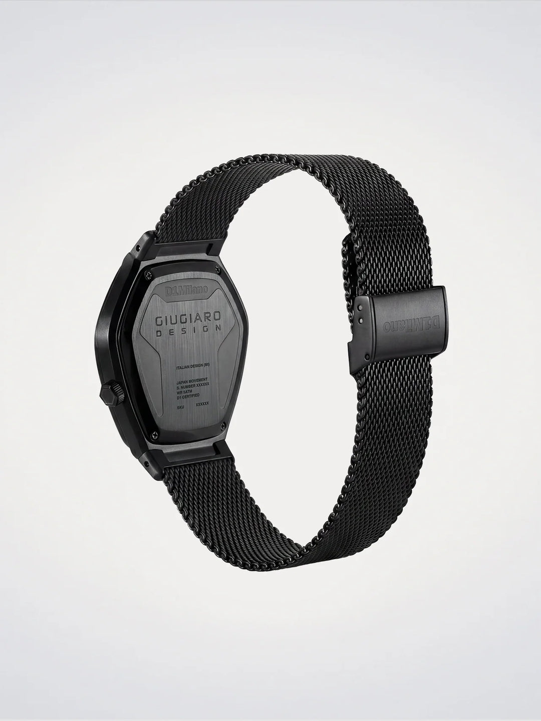 Montre D1 Milano Édition Limitée Giugiaro Design 40mm acier quartz gris D1-IDBJ01