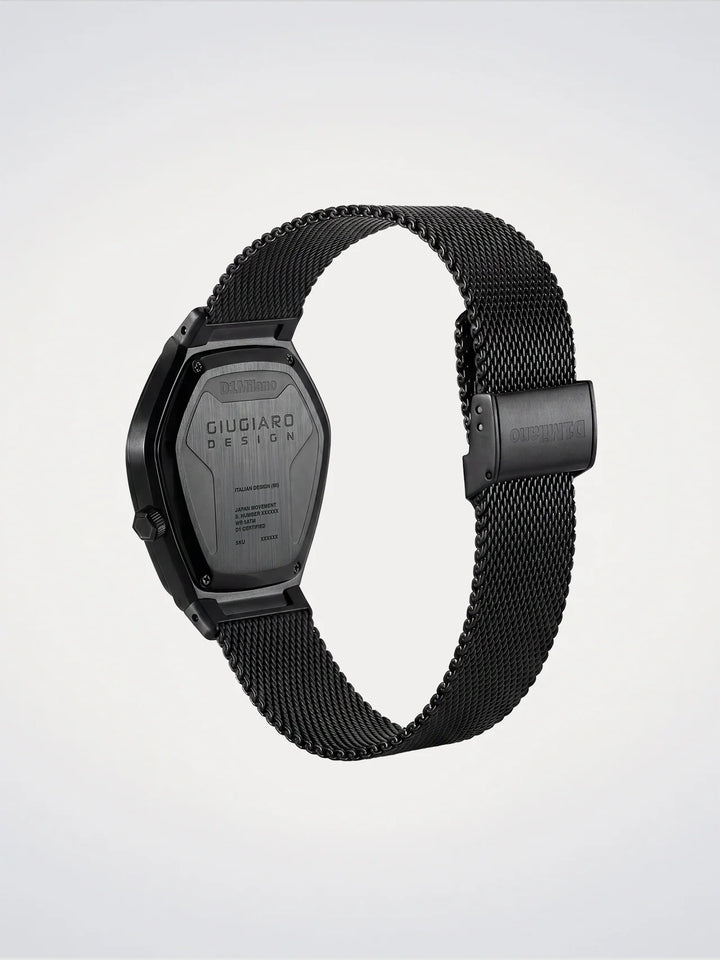 Montre D1 Milano Édition Limitée Giugiaro Design 40mm acier quartz gris D1-IDBJ01