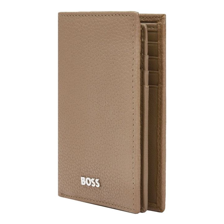 Hugo Boss Trifold Card Holder Classic Grained Camel HLF416X
