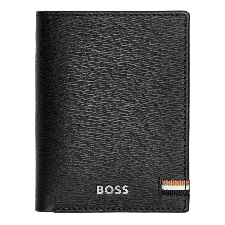Hugo Boss Iconische driebladige kaarthouder zwart HLF421A