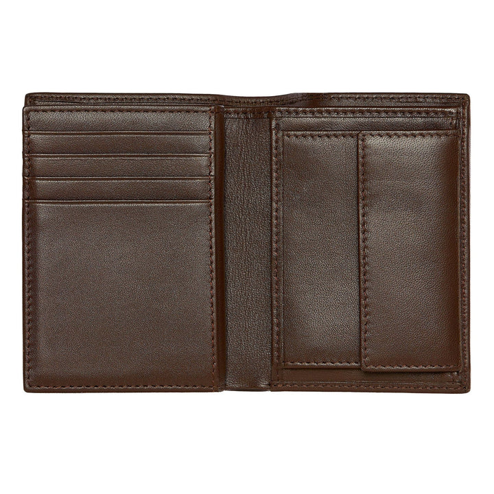 Hugo Boss Kaarthouder met klep en geldzakje Classic Smooth Brown HLG403Y