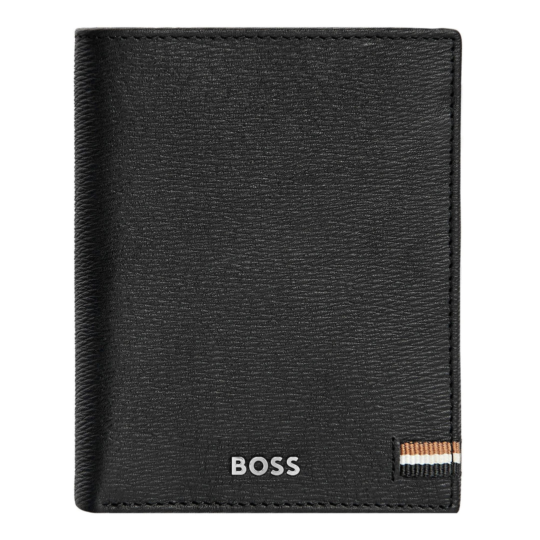 Hugo Boss Kaarthouder met klep en geldzakje Iconic Black HLG421A