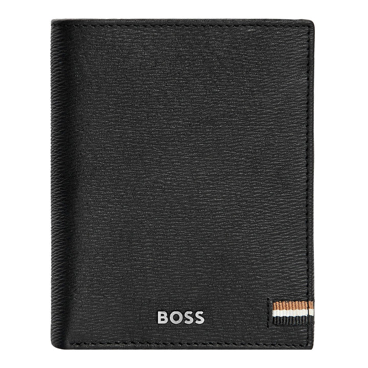 Hugo Boss Kaarthouder met klep en geldzakje Iconic Black HLG421A
