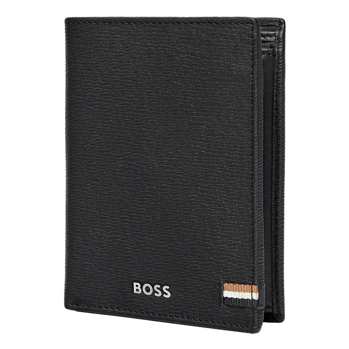 Hugo Boss Kaarthouder met klep en geldzakje Iconic Black HLG421A