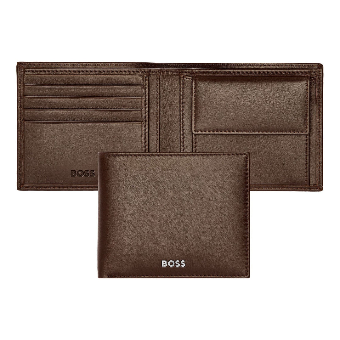 Hugo Boss Portemonnee Classic Glad Bruin HLM403Y