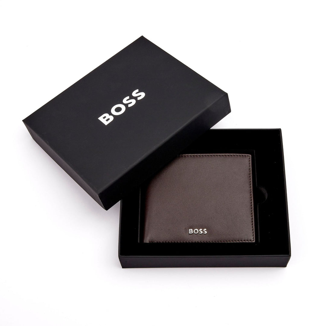 Hugo Boss Portemonnee Classic Glad Bruin HLM403Y