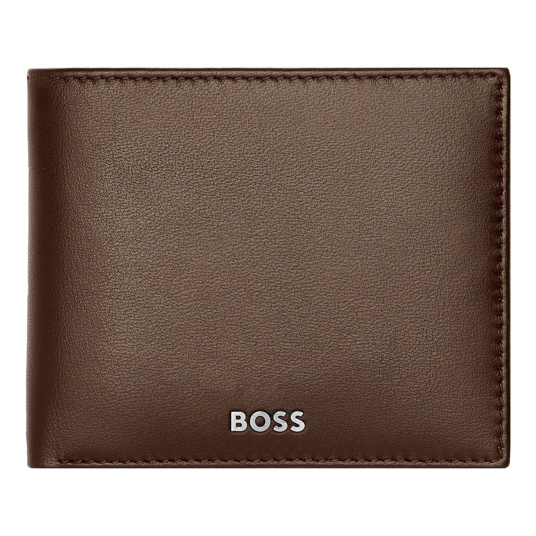 Hugo Boss Portemonnee Classic Glad Bruin HLM403Y