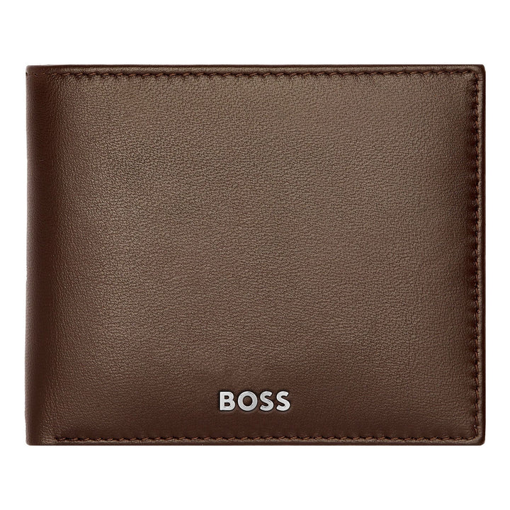 Hugo Boss Portemonnee Classic Glad Bruin HLM403Y