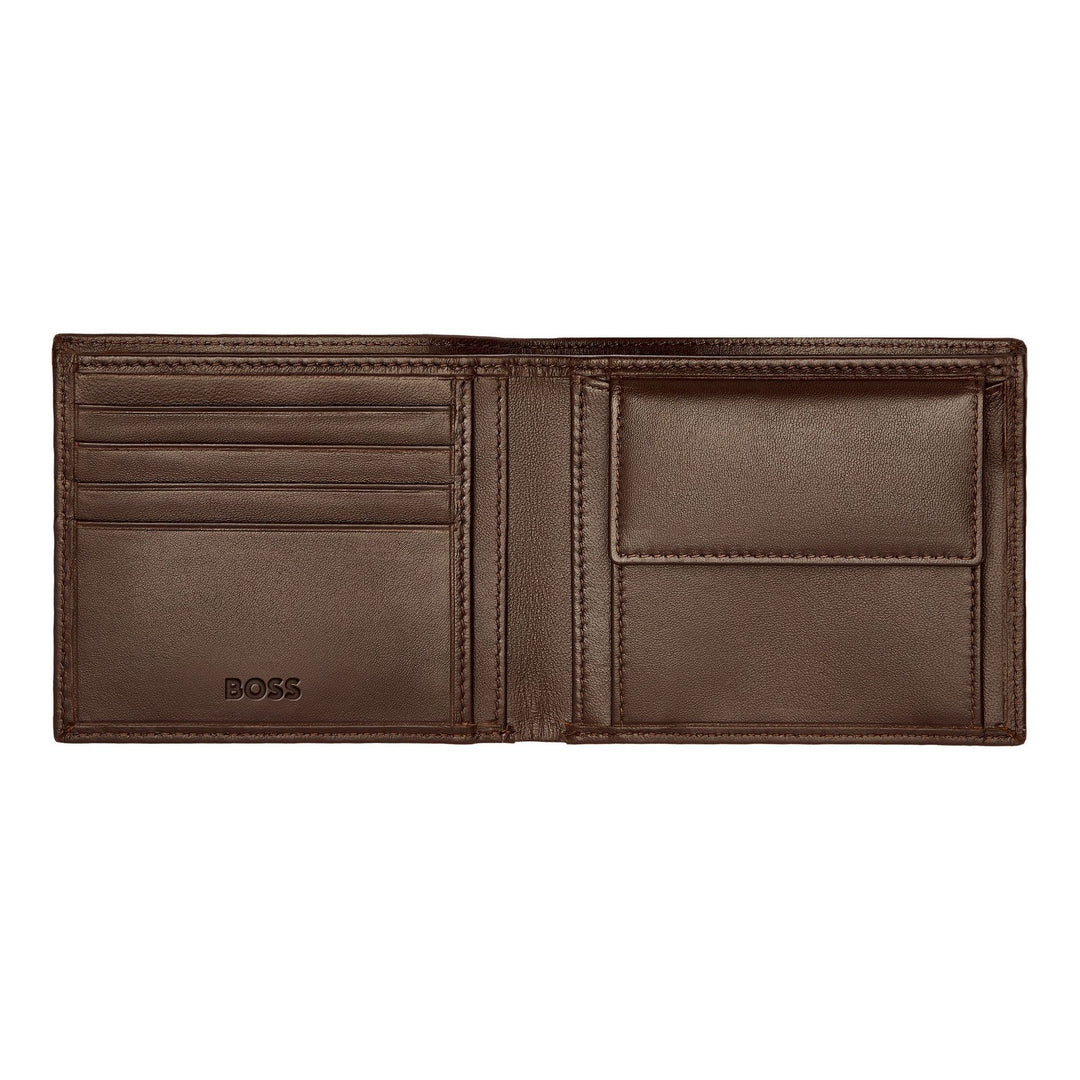 Hugo Boss Portemonnee Classic Glad Bruin HLM403Y
