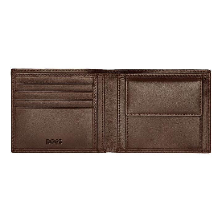 Hugo Boss Portemonnee Classic Glad Bruin HLM403Y