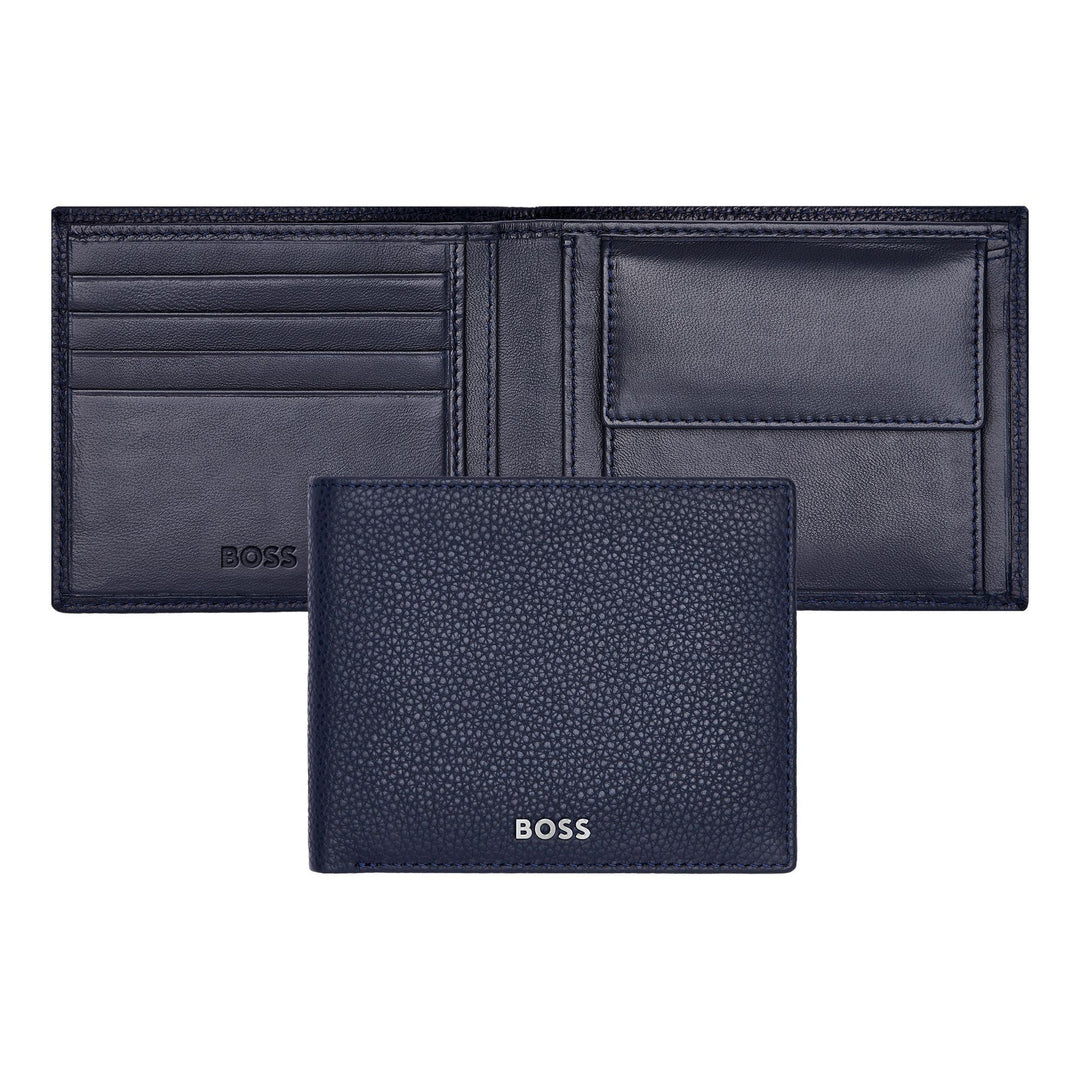 Portefeuille Hugo Boss Classic Grained Navy HLM416N