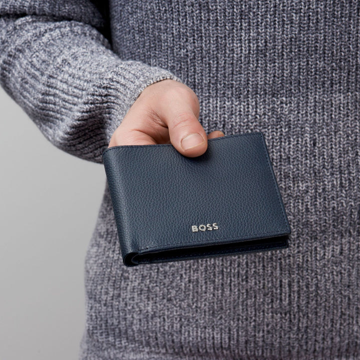 Portefeuille Hugo Boss Classic Grained Navy HLM416N