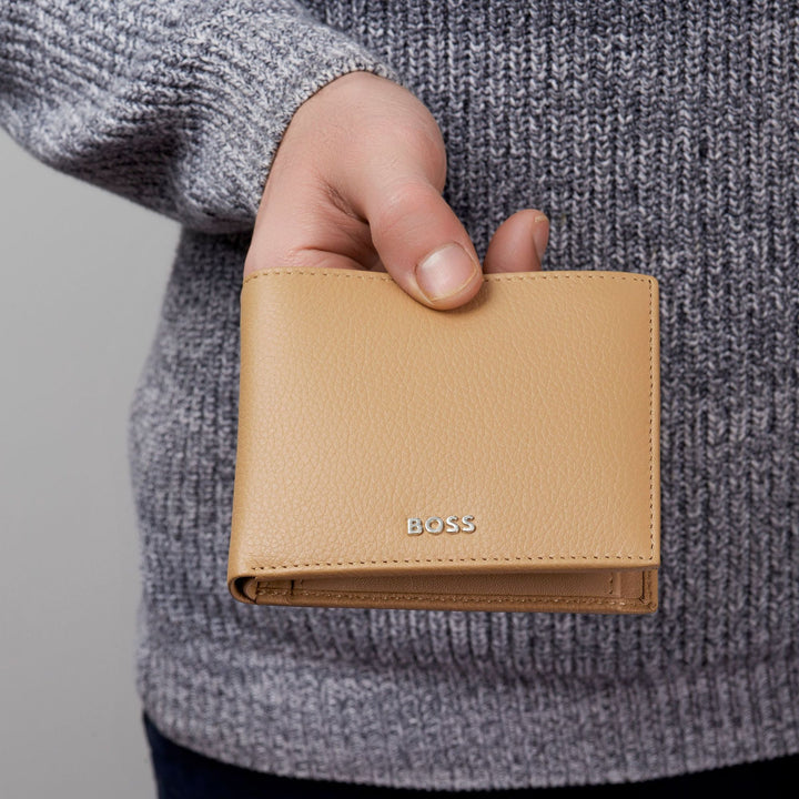 Hugo Boss Classic Granulated Camel Money-portemonnee HLM416X