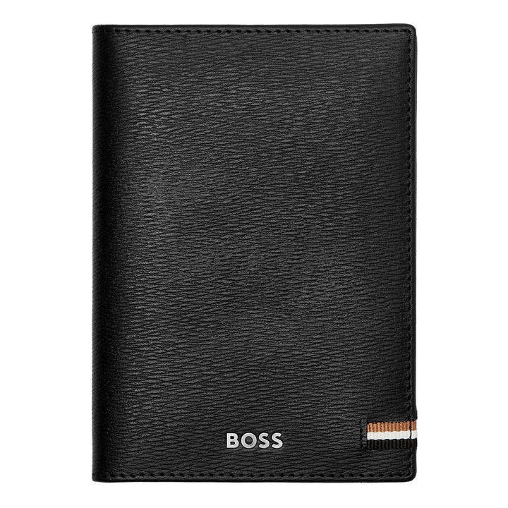 Hugo Boss Reisepasshülle Iconic Schwarz HLP421A