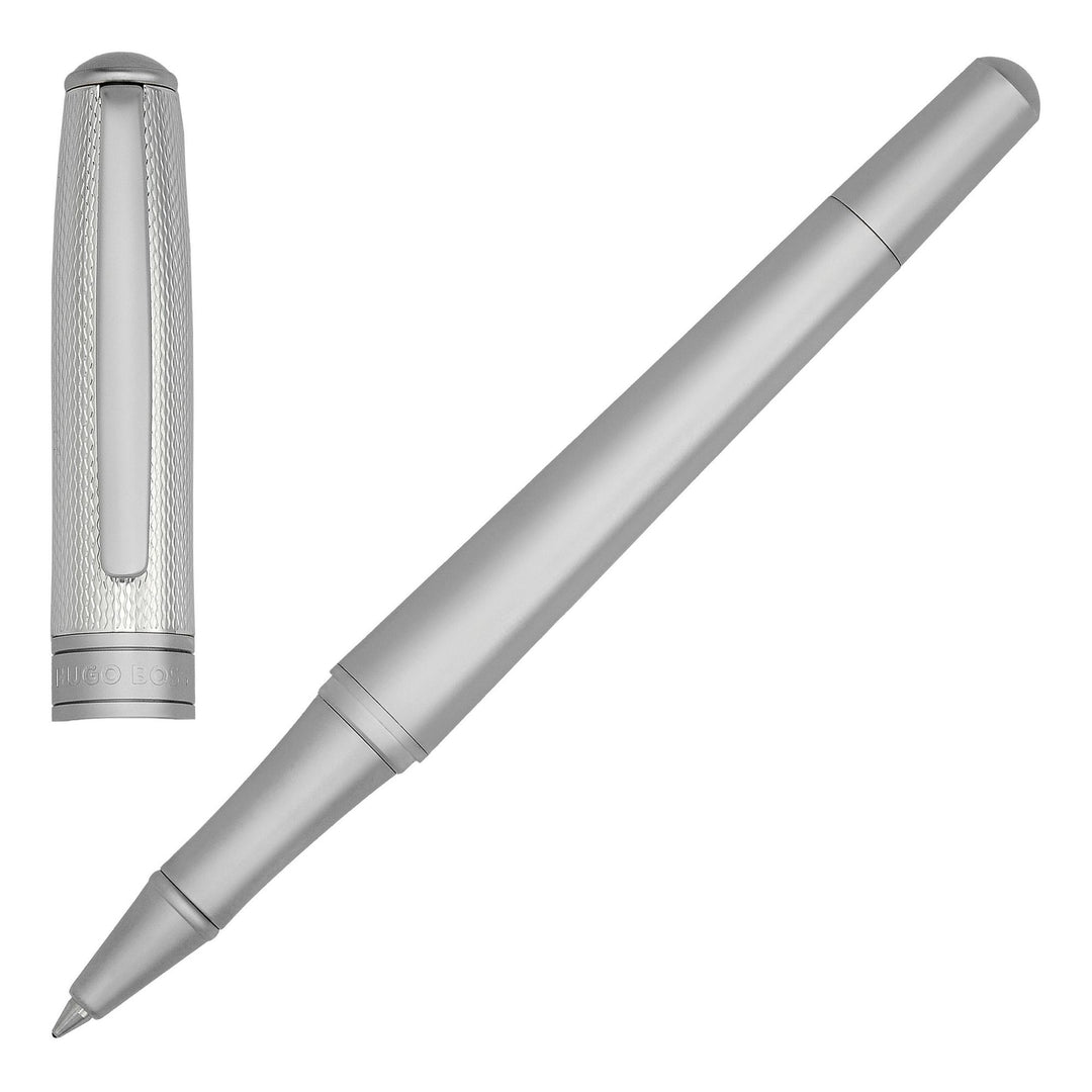 Hugo Boss Essential Metalen Rollerball Pen Zilver HSY4875C