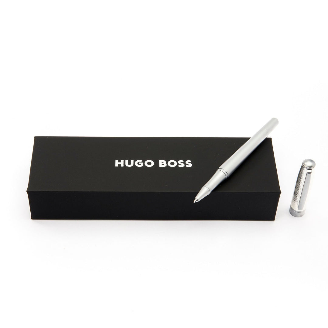 Hugo Boss Essential Metalen Rollerball Pen Zilver HSY4875C