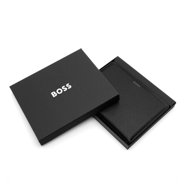 Hugo Boss Dossier de conférence zippé A4 monogramme noir HTA411A