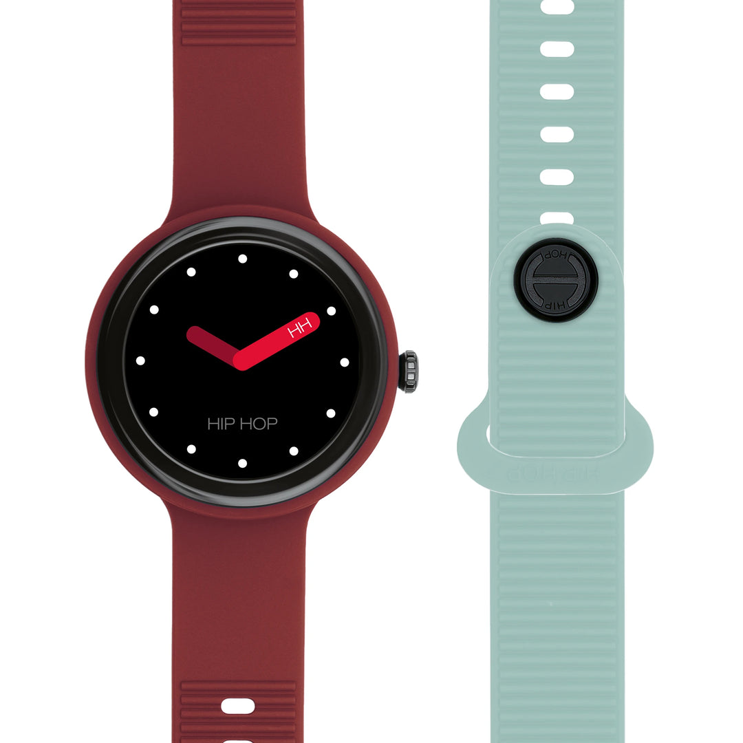 Hip Hop smartwatch Bordeaux/Lichtblauw Hero.Next 41mm HWU1316