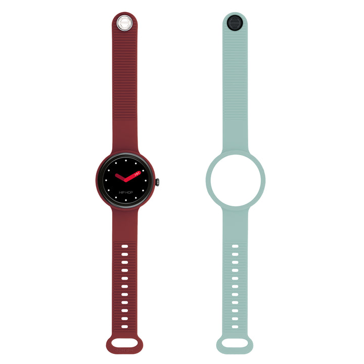 Hip Hop smartwatch Bordeaux/Lichtblauw Hero.Next 41mm HWU1316