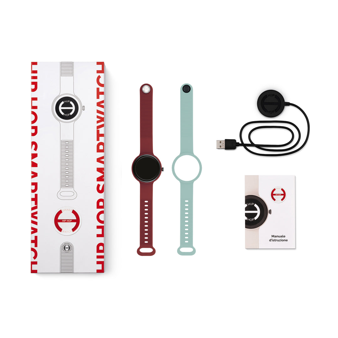 Hip Hop smartwatch Bordeaux/Lichtblauw Hero.Next 41mm HWU1316