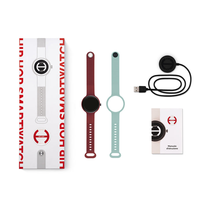 Hip Hop smartwatch Bordeaux/Lichtblauw Hero.Next 41mm HWU1316