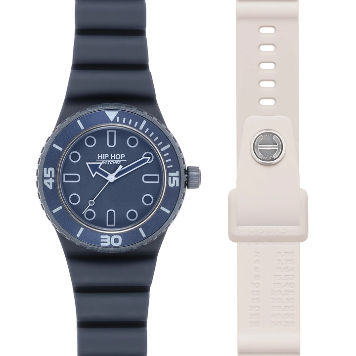 Hiphophorloge BLAUW/ICE Master-collectie 41 mm HWU13333