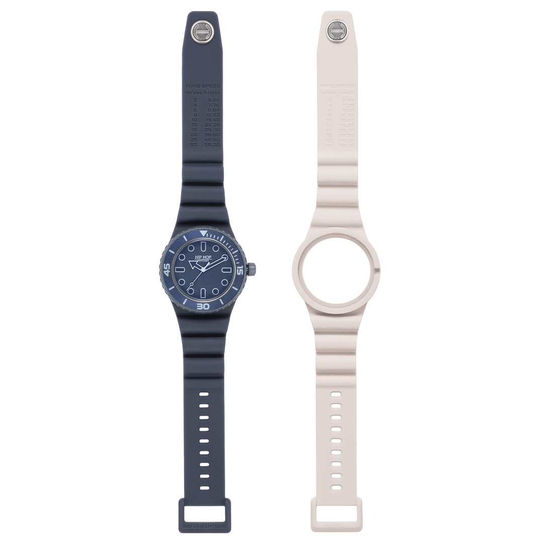 Hiphophorloge BLAUW/ICE Master-collectie 41 mm HWU13333