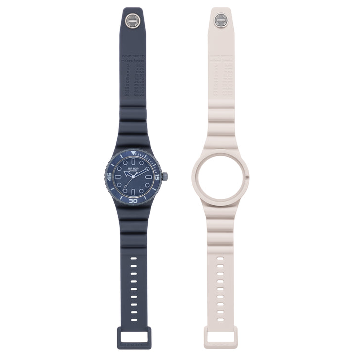 Hiphophorloge BLAUW/ICE Master-collectie 41 mm HWU13333